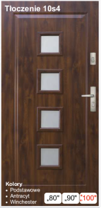 PLUS 54 przeszklone Tłoczenie 10s4