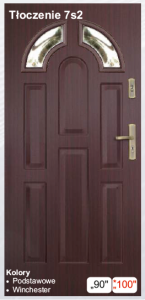 PLUS 54 przeszklone Tłoczenie 7s2